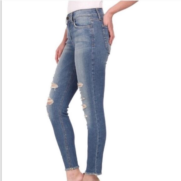 Joe's Jean Finn Skinny Ankle Distressed Jean in Gretchen - Picture 7 of 14